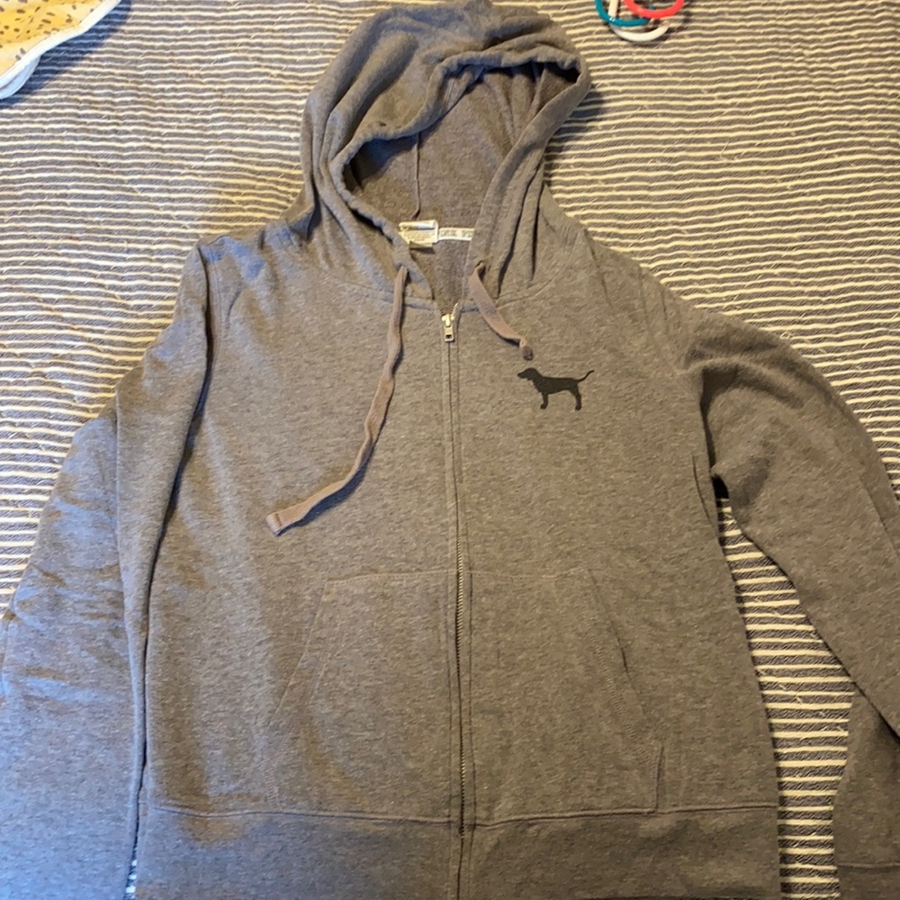 Pink zip up hoodie